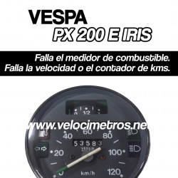 REPARACIÓN CUENTAKILÓMETROS VESPA PX 200 E IRIS